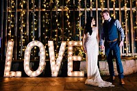 Light-Up Wedding Sign